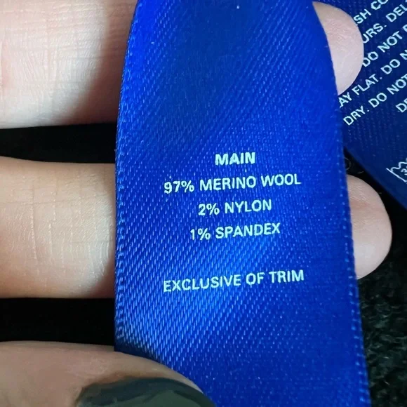 Kit and Ace Merino Wool Classic Green Cardigan Sweater - Picture 10 of 10